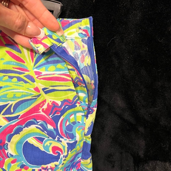 🩷🩵Lilly Pulitzer Toucan Play Colorful Magnolia Scallop Shorts Size 2-EUC🩷🩵 - Picture 9 of 14